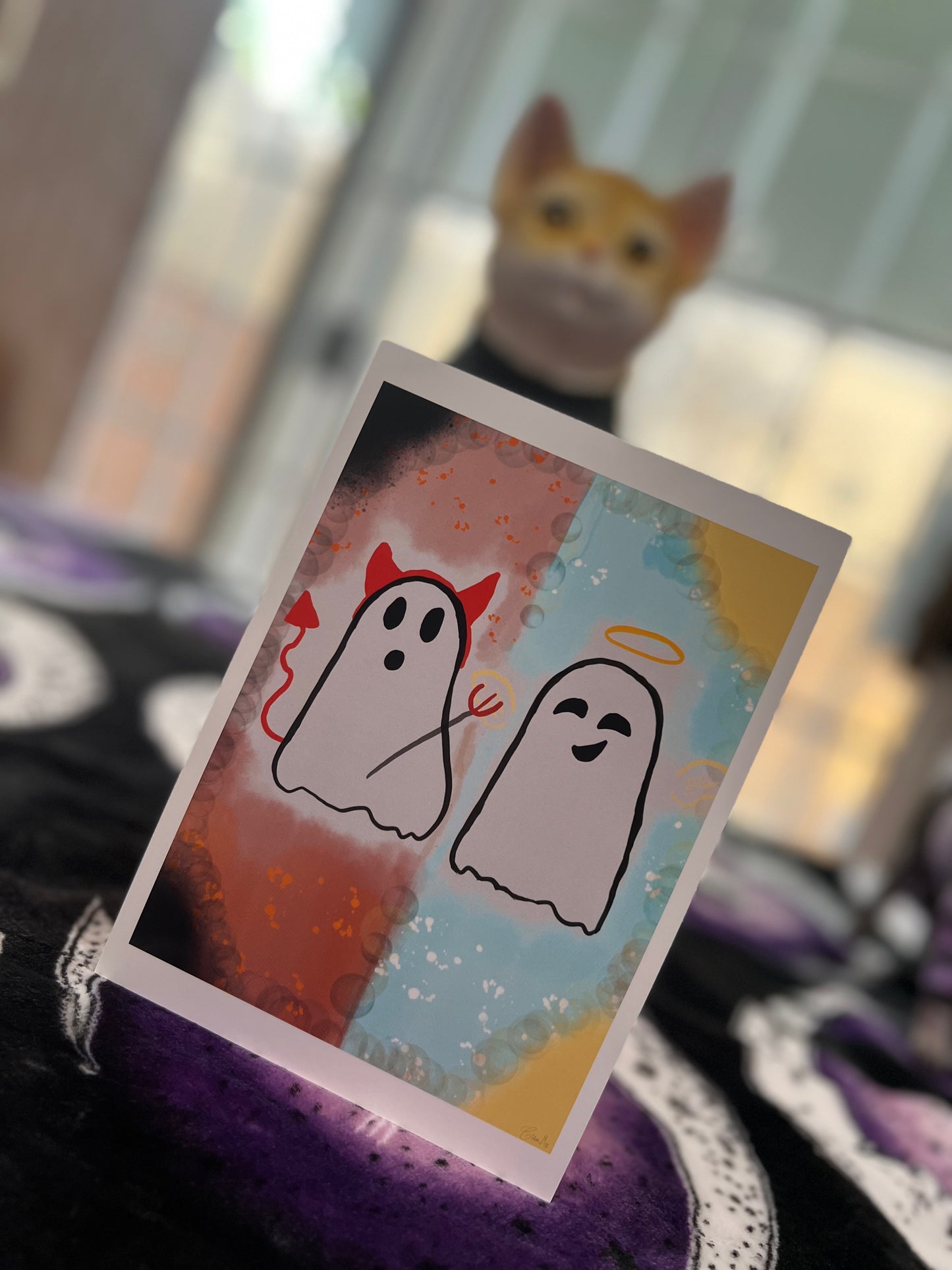 Devil and Angel Ghosts Print