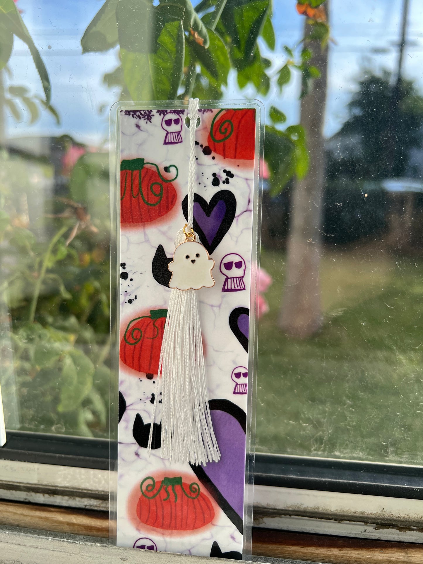 90s Halloween Bookmark- WITH CHARM
