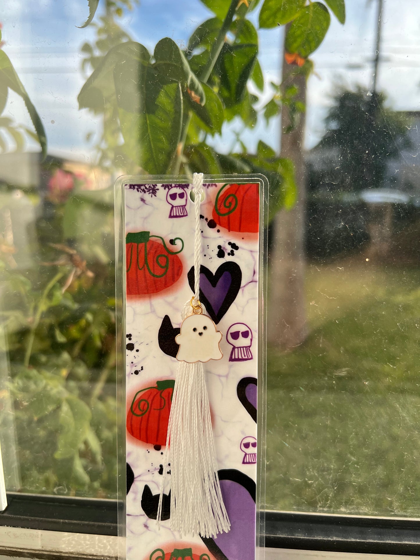 90s Halloween Bookmark- WITH CHARM