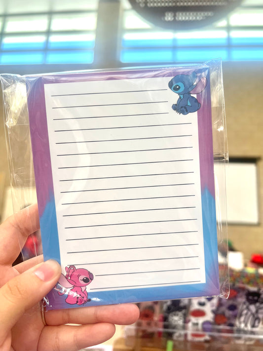Stitch and Angel Notepad