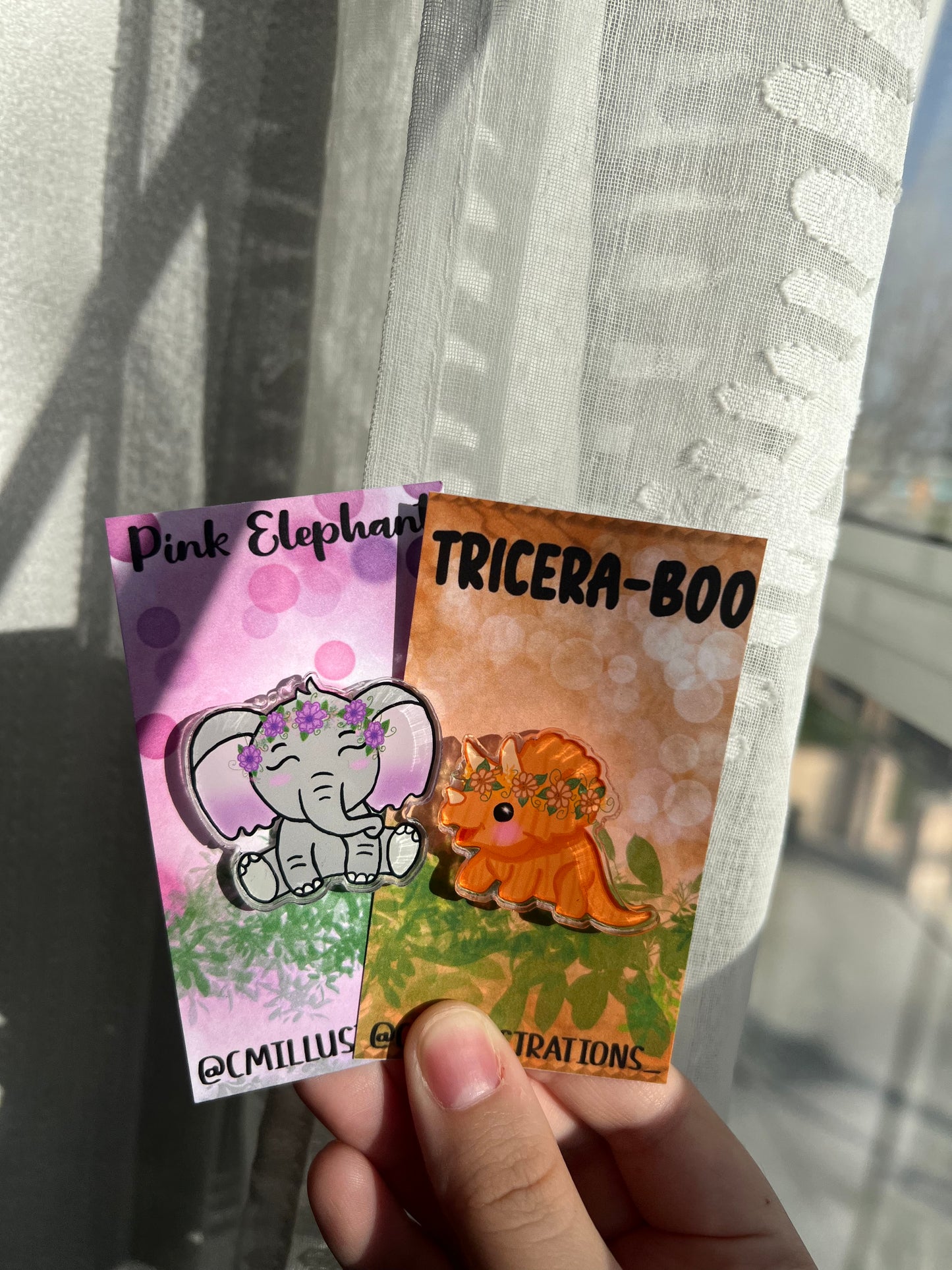 Luna the Elephant Pin