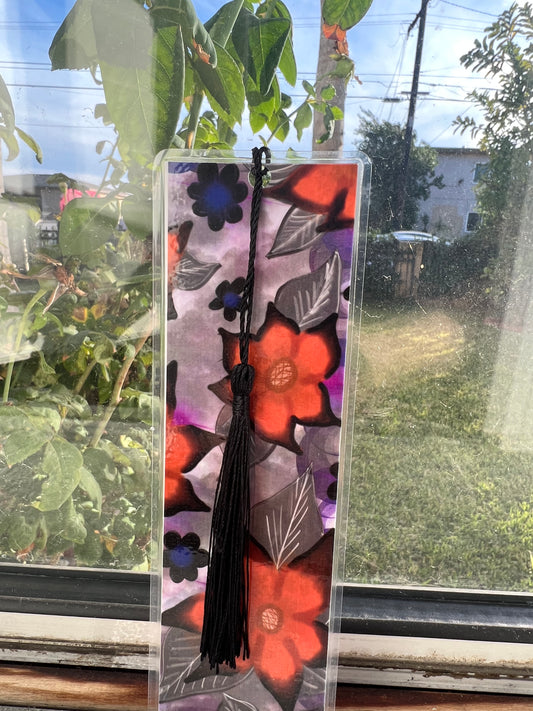 Spooky Blooms Bookmark- NO CHARM
