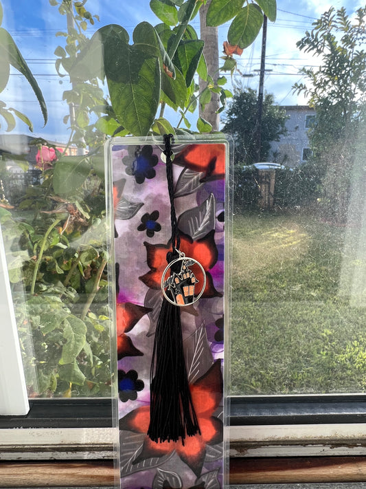 Spooky Blooms Bookmark- WITH CHARM