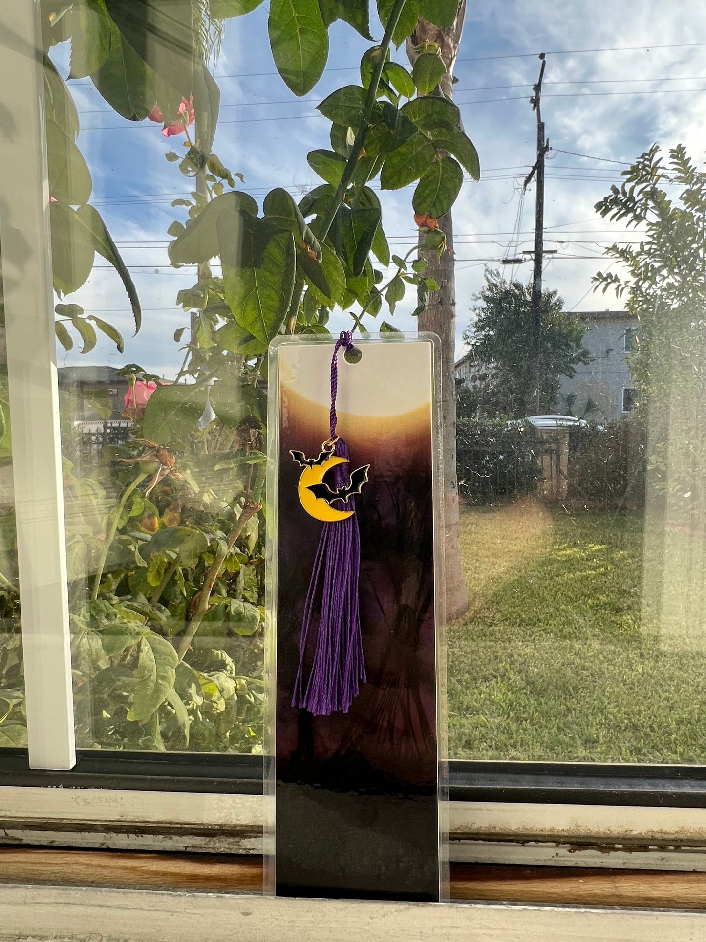 Spooky Forest Bookmark-WITH CHARM